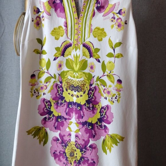New York & Company Floral Sleeveless Dress – Size Small – 100% Cotton - Picture 3 of 6